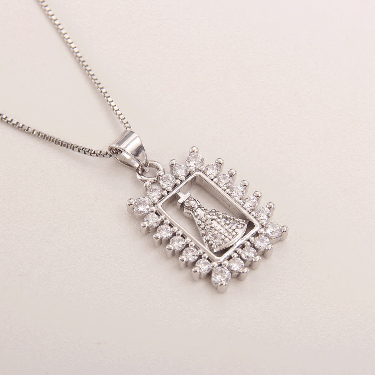 Gold Plated Zircon Cross French Retro Style | Gemini Lulu