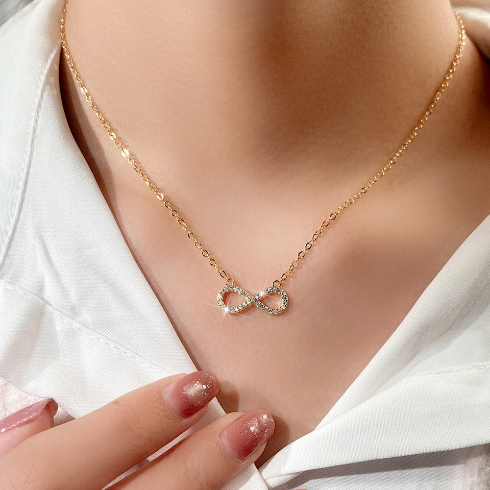 Infinity Pendant Necklace | 18K Gold Plated | Gemini Lulu