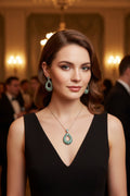 Gemini Lulu Korean Earrings and Pendant Jewellery Set