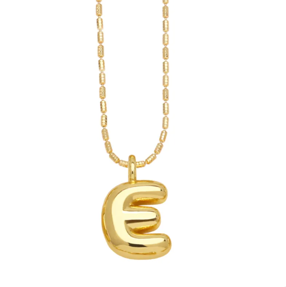 Gold Initial Pendant Necklace | Gold Plated | Gemini Lulu