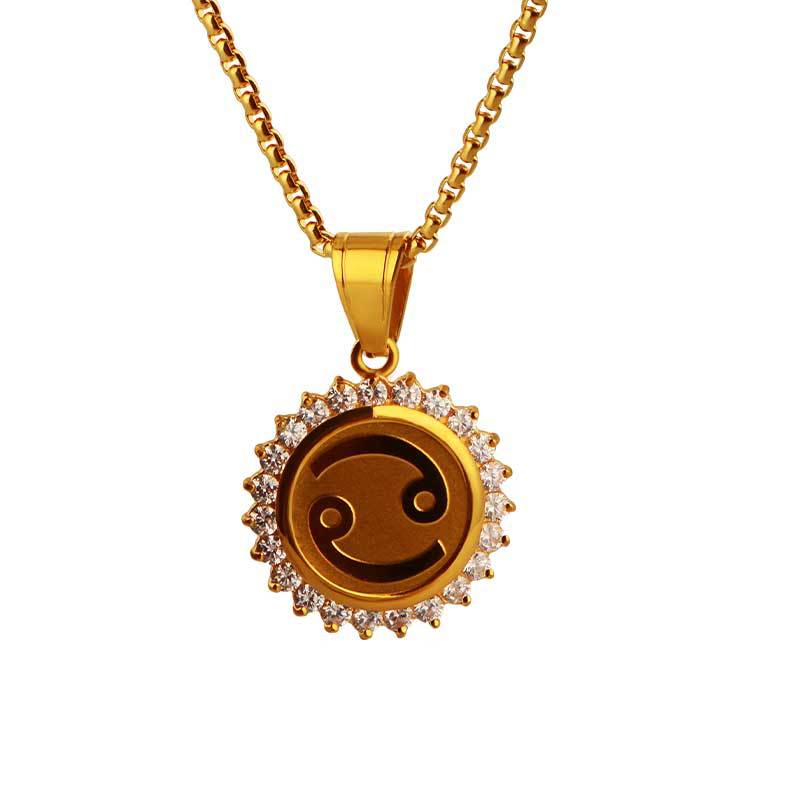 Zodiac Constellation Pendant Necklace | 18K Gold Plated | Gemini Lulu