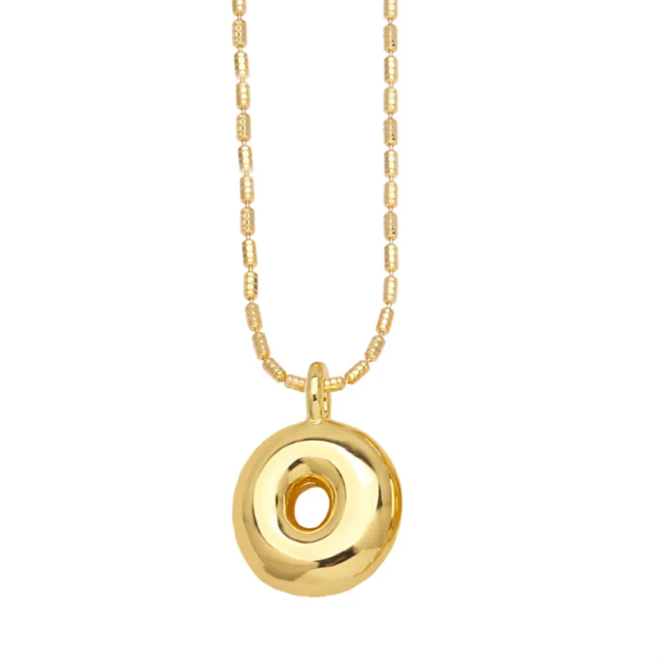 Gold Initial Pendant Necklace | Gold Plated | Gemini Lulu