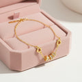 Gold Zirconia Bead Bracelet | Silver-Plated | Gemini Lulu