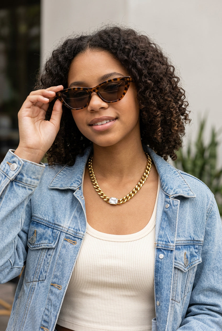 Gold Plated Gemstone