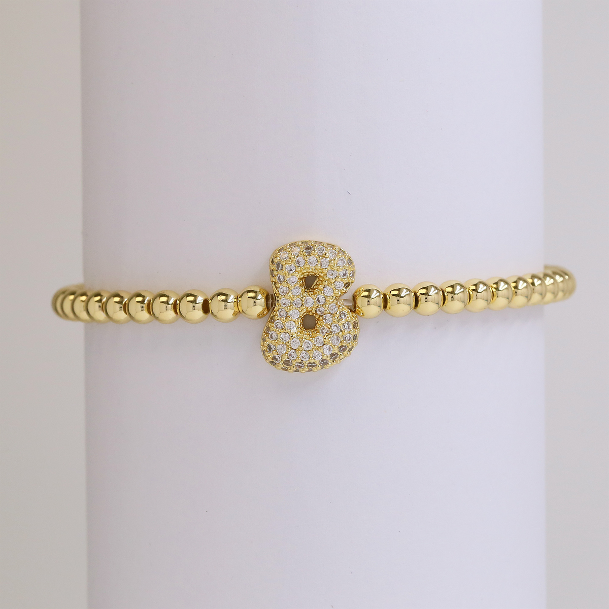 Personalised Gold Letter Bracelet | 18K Gold Plated | Gemini Lulu