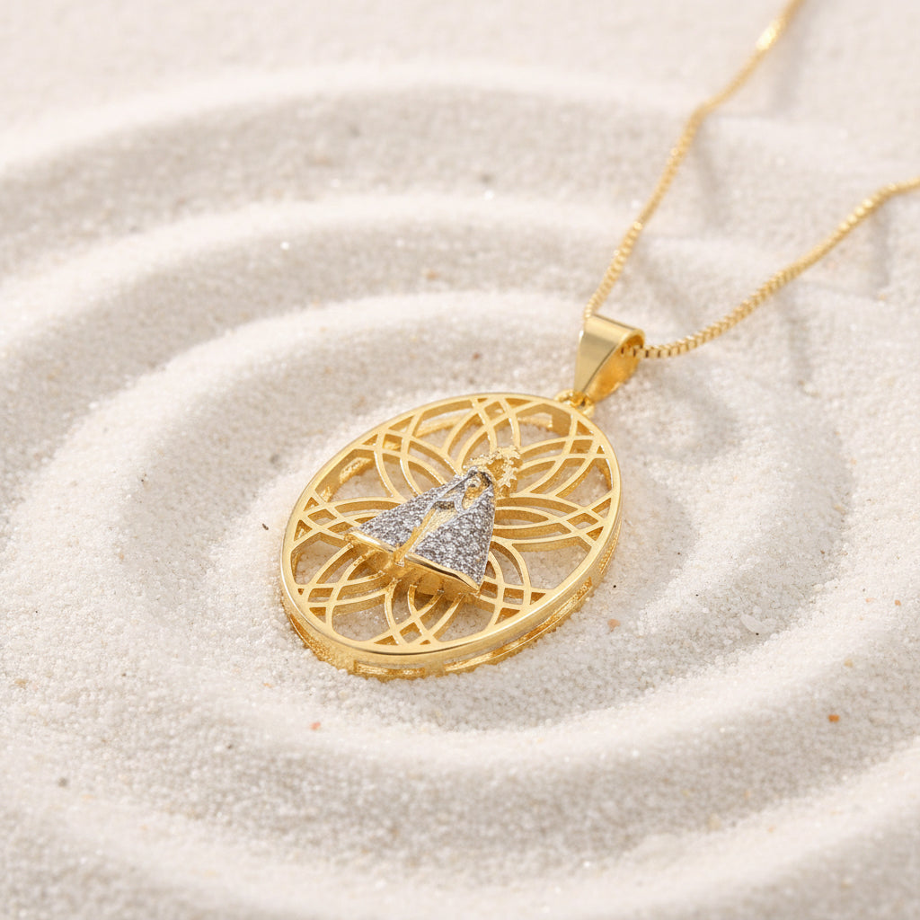 Gold Plated Zircon Cross French Retro Style | Gemini Lulu