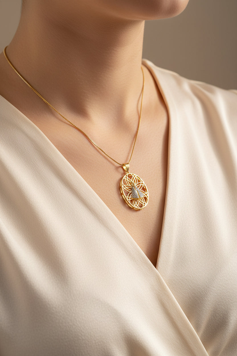 Gold Plated Zircon Cross French Retro Style | Gemini Lulu