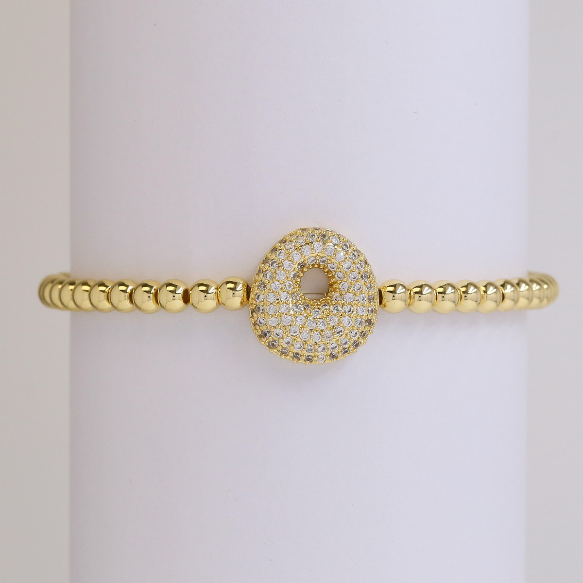 Personalised Gold Letter Bracelet | 18K Gold Plated | Gemini Lulu