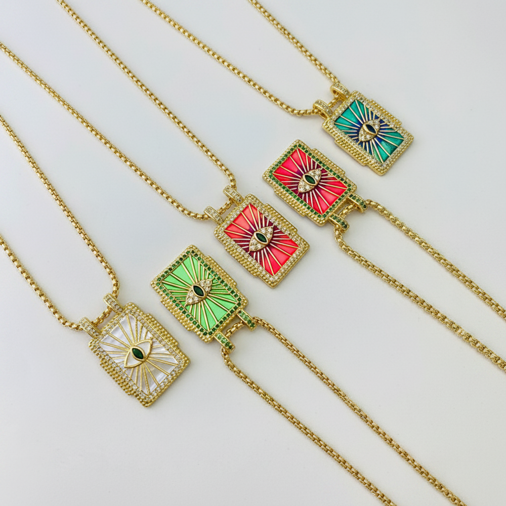 Gilded Tarot Pendant Gemini Lulu - Gemini Lulu
