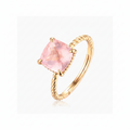 S925 Silver Geometric Gemstone Ring | Blue Topaz, Citrine & Pink Quartz | Gemini Lulu