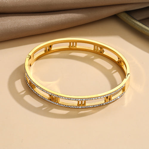 18K Gold Roman Numeral Bracelet | Gold Plated | Gemini Lulu