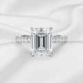 Gemini Lulu S925 Silver High Carbon Diamond Solitaire Ring