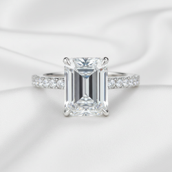Gemini Lulu S925 Silver High Carbon Diamond Solitaire Ring