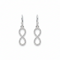 Gemini Lulu S925 Sterling Silver Infinity Loop Earrings